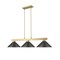 Z-Lite Cobalt Billiard, 3-Light, 14.25 In.W x 49.75 In.L x 10 In.H, Modern Gold/Bronze 152MGLD-MBRZ - alternate 2